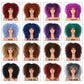 Short Hair Afro Kinky Curly Synthetic Wig With Bangs