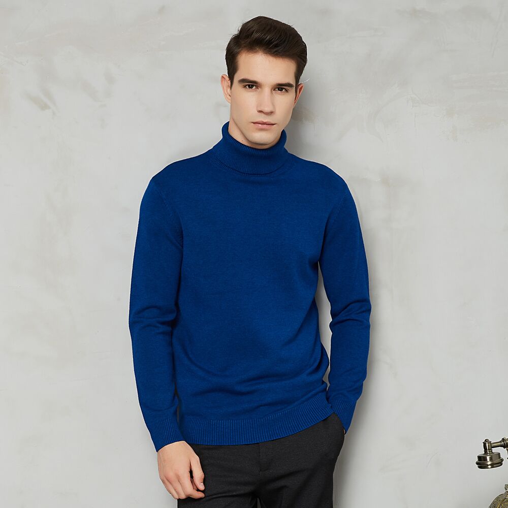 Winter Men's Warm Turtleneck Sweater Top