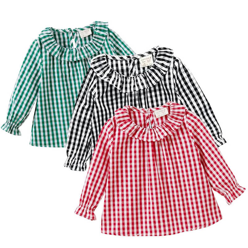 Checkered Blouse Top for Kids