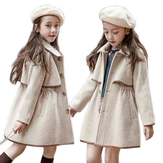 Long Outerwear Jacket Coat for Girls