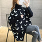 One Size Turtleneck cape moon Sweater for Women