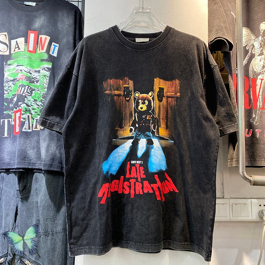 Heavy Fabric High-Quality Oversize T-Shirt Vintage Top