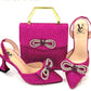 Pointed Sandals Shoes with Designer Bag for Women