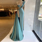 Crystal Glitter Satin Prom Dress