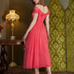 Off Shoulder Ankle Length Prom Dress
