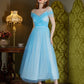 Off Shoulder Ankle Length Prom Dress
