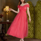 Off Shoulder Ankle Length Prom Dress