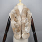 Winter Scarf Fluffy Pompoms Fur Scarves