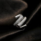 Zircon Metal Cross Opening Ring