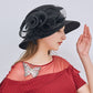Elegant Flower Organza Hat For Women