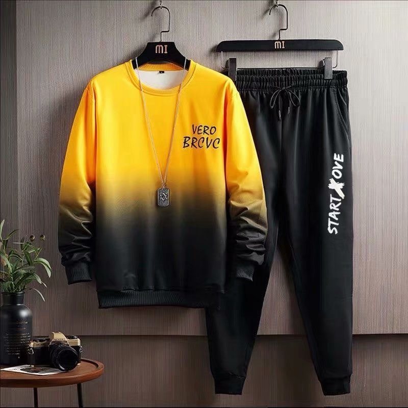 Hip Hop Fashion Tracksuit Two Piece Set