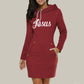 Knee-length Sweatshirt Hooded Dress