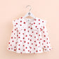 Collar Full Print Long Sleeve Blouse Top for Girls