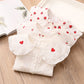 Collar Full Print Long Sleeve Blouse Top for Girls
