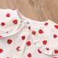 Collar Full Print Long Sleeve Blouse Top for Girls