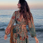 Printed Hollow Out Mini Summer Dress