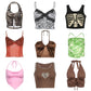 Vintage Y2k Halter Crop Top for Women