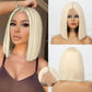 Colored Straight Natural Synthetic Wig