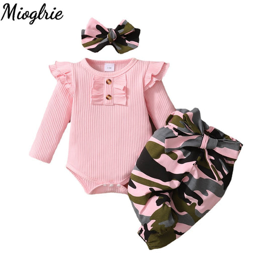 3pcs Baby Girl Clothes