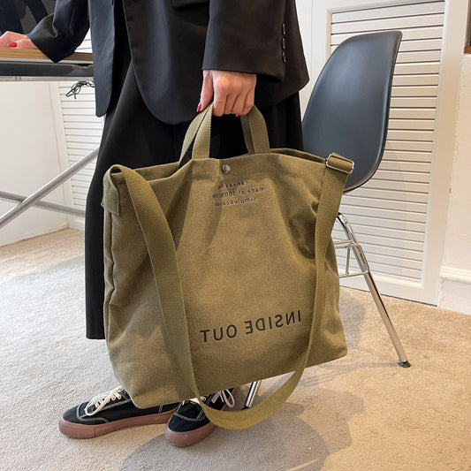 Large Capacity Canvas Casual Tote Bag