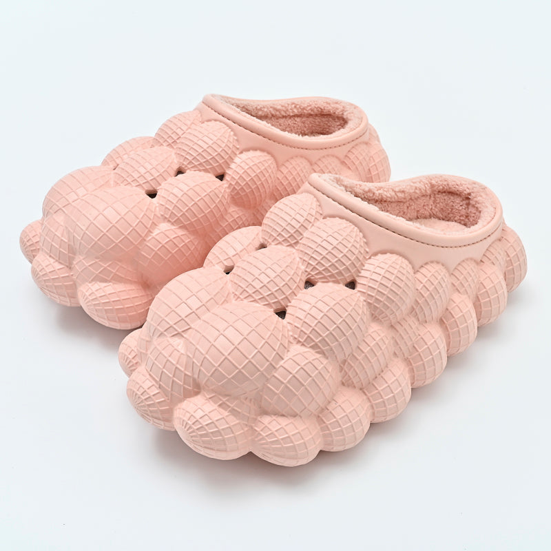 Furry Bubble Slides for Men /Women With Charms