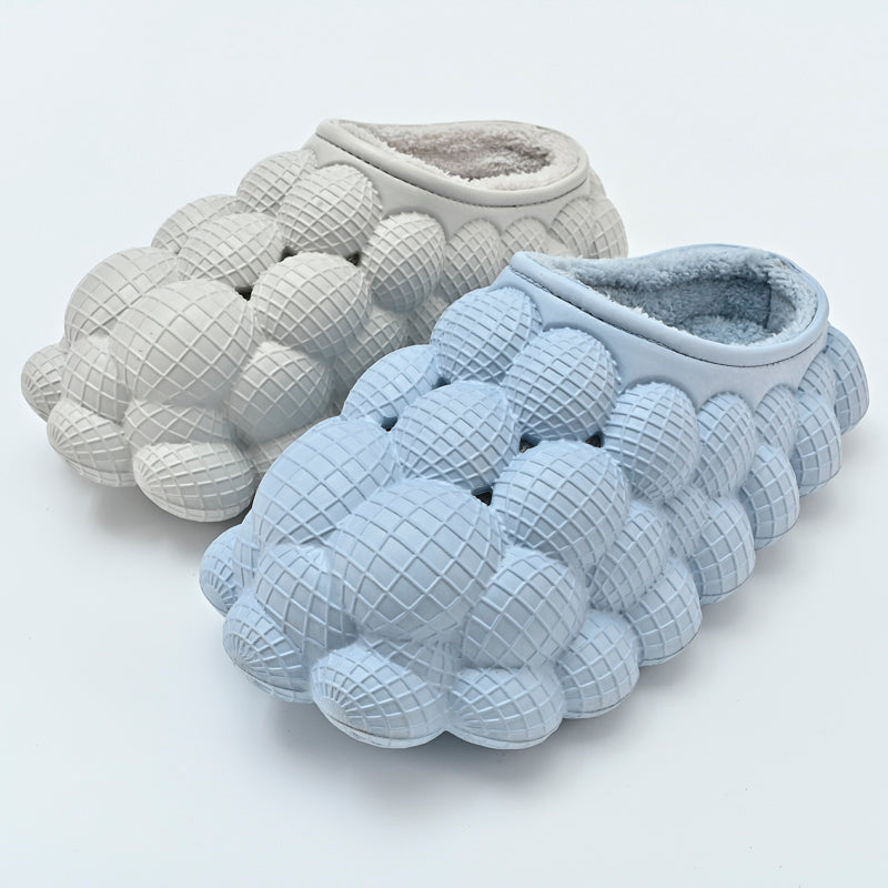 Furry Bubble Slides for Men /Women With Charms