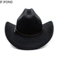 Vintage Western Cowboy Hat Leather Trim