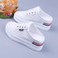 Half Slippers Women Mesh Surface Hollow