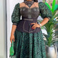 Elegant African Wedding Party Dresses for Women 2024 Plus Size Dashiki Ankara