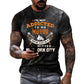 vintage Oversized America Route 66 Letters Printed O Collared T-Shirt