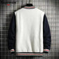 Fashion Fleece Casual Baseball Uniform Cotton Spliced Regular Rib Sleeve Brand Clothing Bomber Jacket Men
