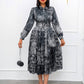 elegant flowery Print Dress