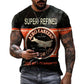 T shirts 3d Castrol Print Short Sleeve Letter Tops Fashion Oil