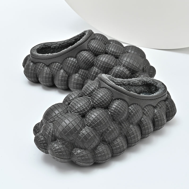 Furry Bubble Slides for Men /Women With Charms