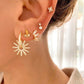 925 Sterling Silver Ear Buckle Small Hoop Earrings