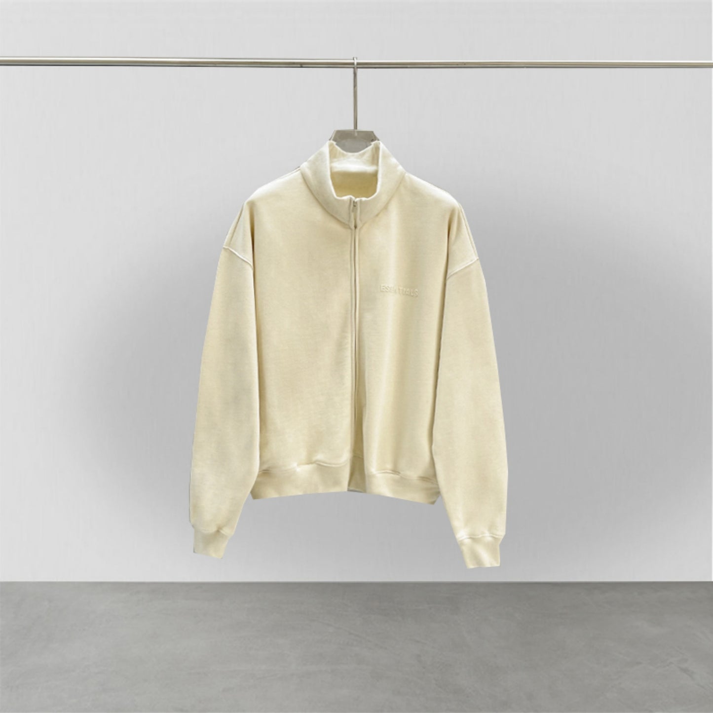 Fw23 Essentials High Neck Sweatshirt Coral Orange New Coral 3d Print Letter Hip Hip