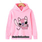 90s Y2k Anime Disney Stitch Hoodie Girls Children Cartoon Clothes Kid Boys Lilo Stitch Sweatshirt Manga Hoody Baby Casual Top