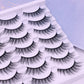 Natural False Eyelashes 5 Pairs Dramatic 3D Mink Lashes