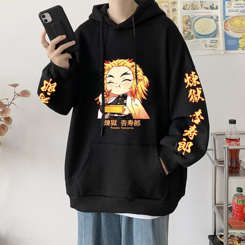 Kimetsu No Yaiba Anime Sweatshirt Hoodies for Women
