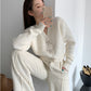 Knitted Cardigan V-neck Long-sleeve for Women