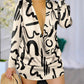 Print Long Sleeve Mini A-line Summer Dress