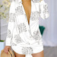 Print Long Sleeve Mini A-line Summer Dress