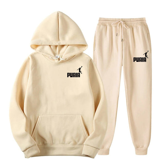 Hooded Sweatshirt Suit Men And Women- Two Piece Set