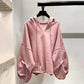 Lantern Sleeve Hoodies Sweatshirt for Women