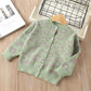 Leopard Print Sweater Jacket for Girls