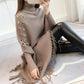 One Size Turtleneck Cloak Sweater for Women