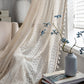 Boho Chic Crochet Geometry Knitted Window Curtain