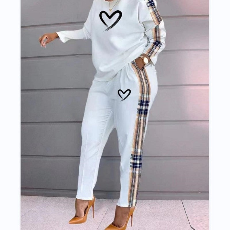 Casual Female Clothing Two Piece Set for Women