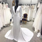 Deep V Neck Mermaid Wedding Dress