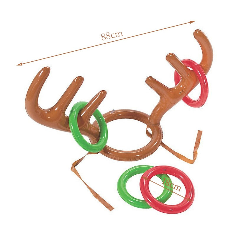Christmas Game Inflatable Reindeer Ring Toss